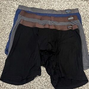 Separatec Dual Pouch Boxer Briefs - Black, Gray, Blue (3-Pack)